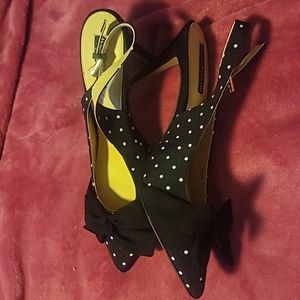 Black polka dot Isaac Mizrahi Highline United Heels